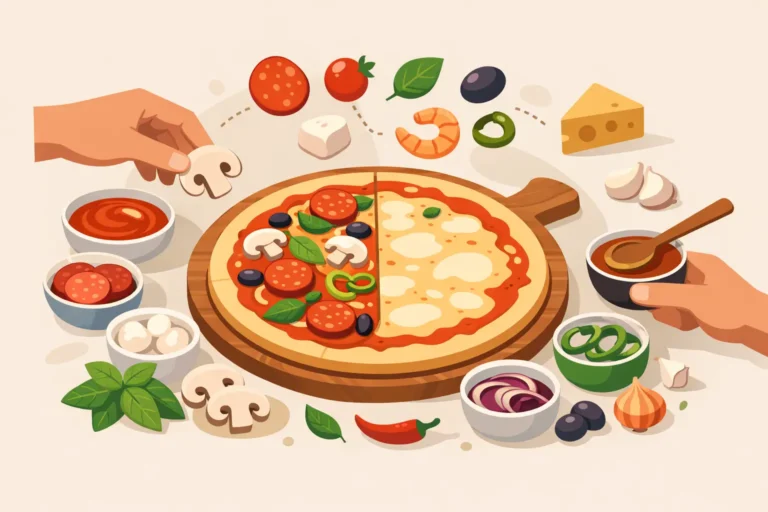 Como personalizar pizza ingredientes sem errar