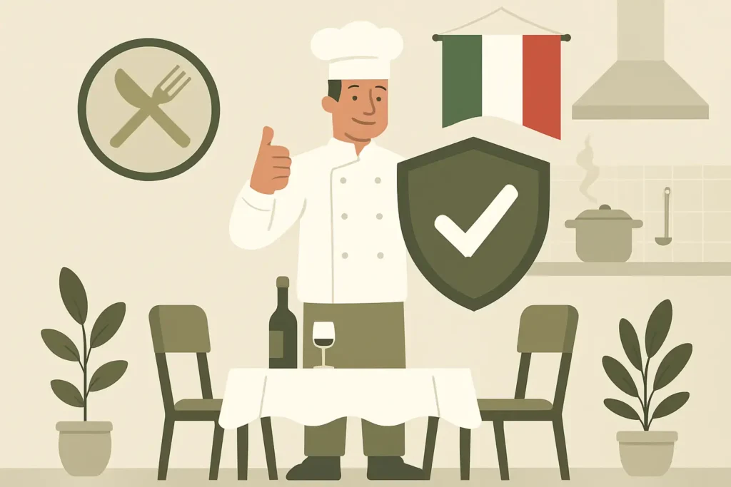 Pizzaria Lagos Como reconhecer um restaurante italiano higiénico